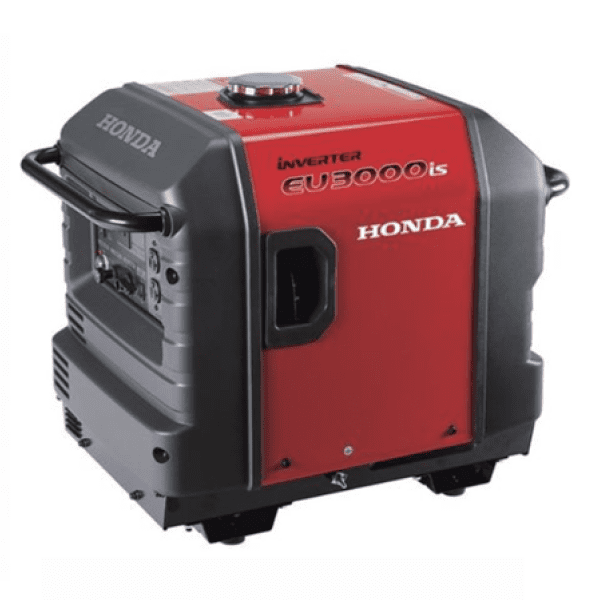 Red Honda EU3000is portable inverter generator