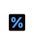 Sale tag with percentage symbol