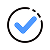 Blue verified badge with checkmark